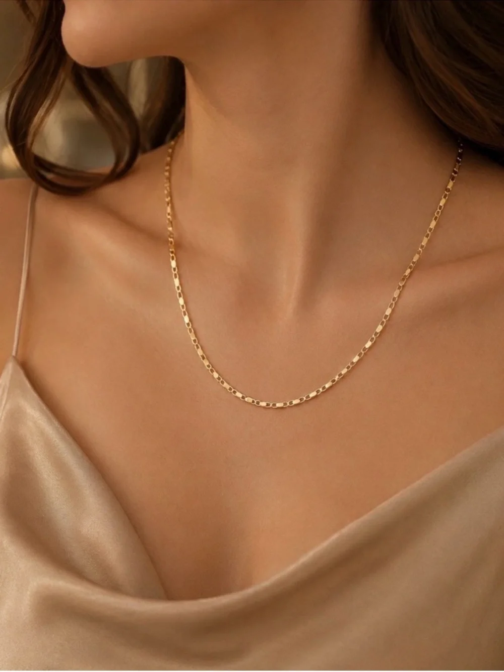 14K Gold Italian 2MM Flat Chain - 24
